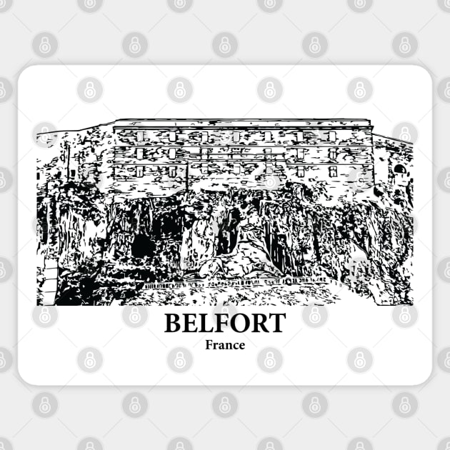 Belfort - France Sticker by Lakeric